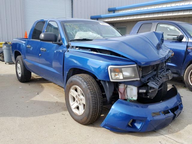 1D7CE3GP6AS207846 - 2010 DODGE DAKOTA SXT BLUE photo 1