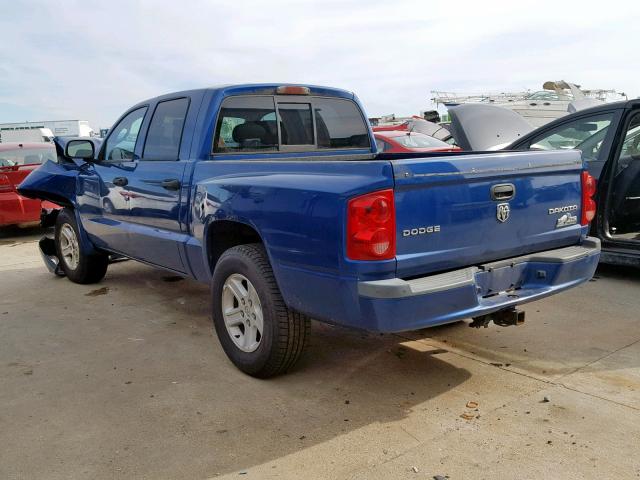 1D7CE3GP6AS207846 - 2010 DODGE DAKOTA SXT BLUE photo 3