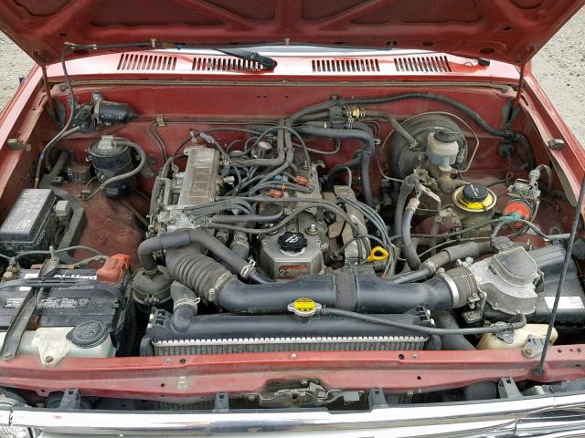 JT4RN81P2M5093597 - 1991 TOYOTA PICKUP 1/2 RED photo 7