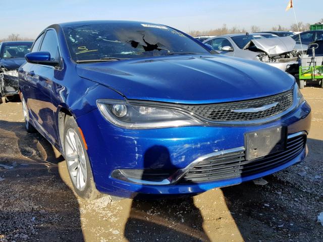 1C3CCCAB2FN590935 - 2015 CHRYSLER 200 LIMITE BLUE photo 1