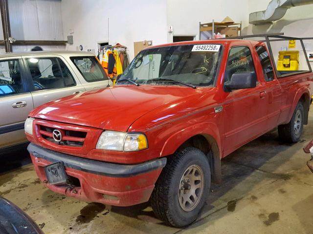 4F4YR46U27PM07353 - 2007 MAZDA B3000 CAB RED photo 2