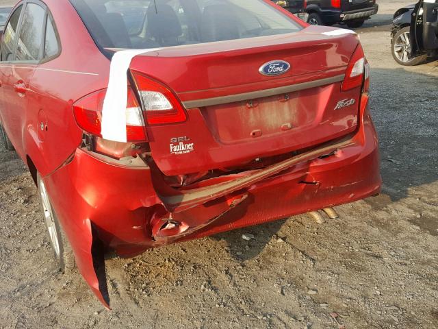 3FADP4CJ0BM186640 - 2011 FORD FIESTA SEL RED photo 9