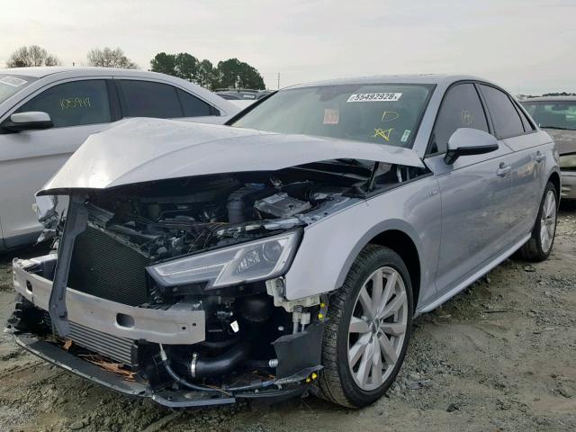 WAUKMAF45JA124965 - 2018 AUDI A4 ULTRA P SILVER photo 2