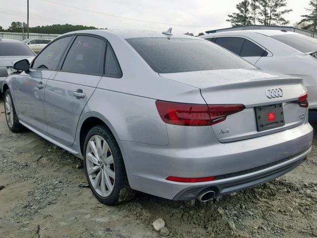 WAUKMAF45JA124965 - 2018 AUDI A4 ULTRA P SILVER photo 3