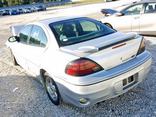 1G2NW52E14M630087 - 2004 PONTIAC GRAND AM G SILVER photo 3