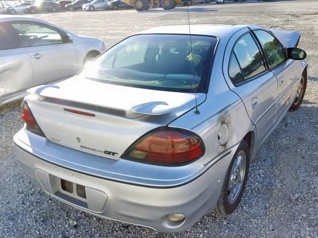 1G2NW52E14M630087 - 2004 PONTIAC GRAND AM G SILVER photo 4