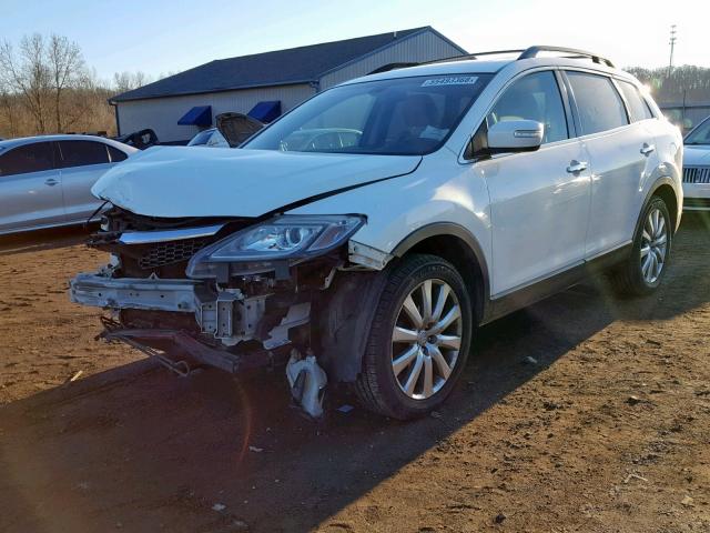 JM3TB28A980143483 - 2008 MAZDA CX-9 WHITE photo 2