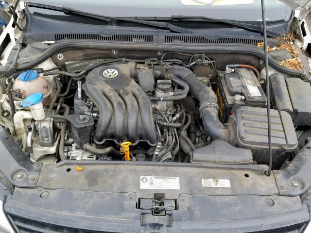 3VW2K7AJ9CM423693 - 2012 VOLKSWAGEN JETTA BASE WHITE photo 7