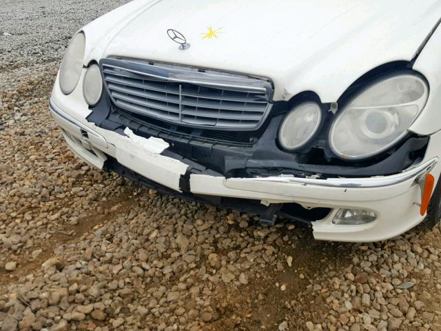 WDBUF65J53A275543 - 2003 MERCEDES-BENZ E 320 WHITE photo 9