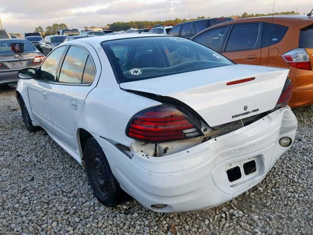 1G2NE52FX4M625580 - 2004 PONTIAC GRAND AM S WHITE photo 3