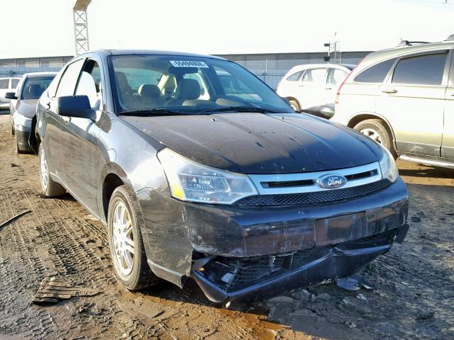 1FAHP3FN7BW125411 - 2011 FORD FOCUS SE BLACK photo 1