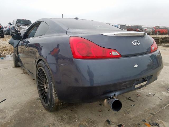 JN1CV6EK7AM102047 - 2010 INFINITI G37 BASE GRAY photo 3