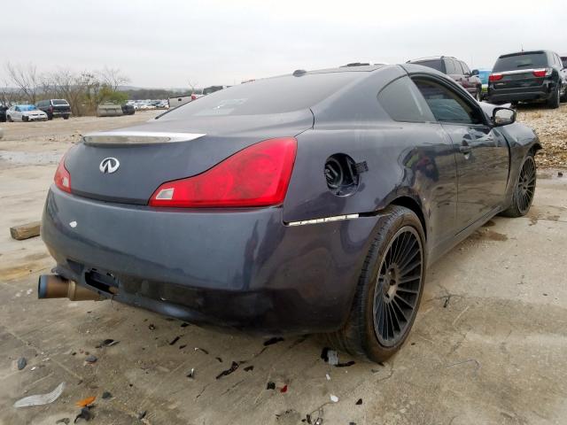 JN1CV6EK7AM102047 - 2010 INFINITI G37 BASE GRAY photo 4