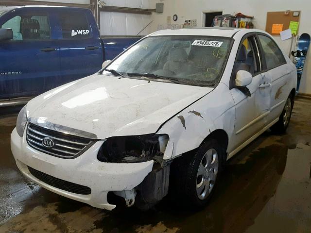 KNAFE221595638898 - 2009 KIA SPECTRA EX WHITE photo 2