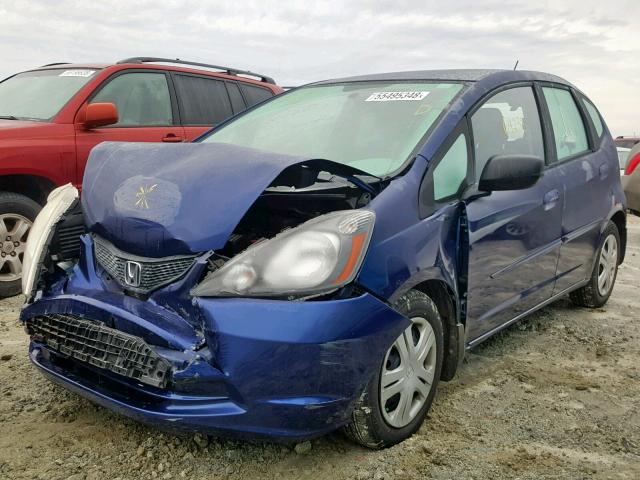 JHMGE8G31BC019798 - 2011 HONDA FIT BLUE photo 2