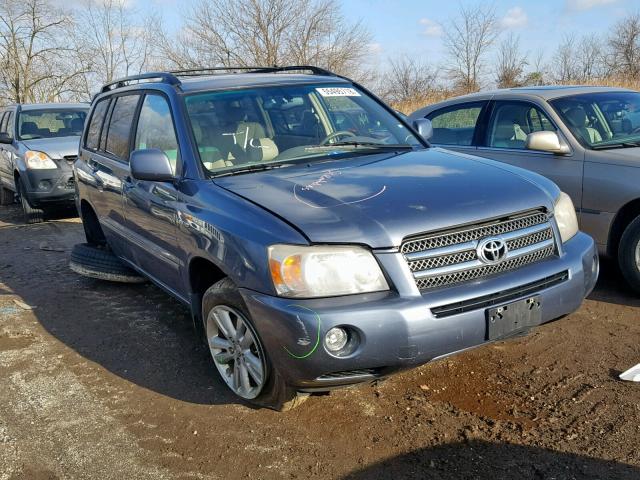 JTEEW21AX60003659 - 2006 TOYOTA HIGHLANDER BLUE photo 1