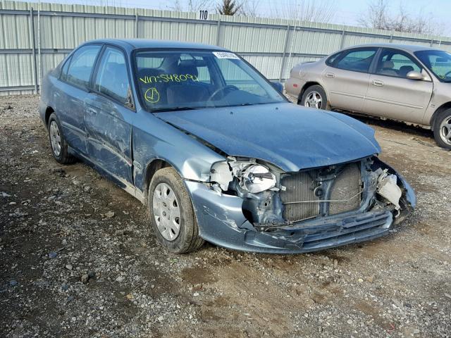 2HGEJ6617YH548091 - 2000 HONDA CIVIC BASE 青色 照片 1