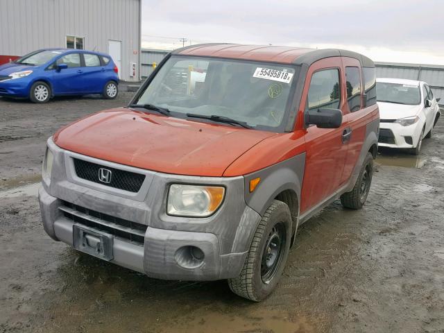 5J6YH28583L006486 - 2003 HONDA ELEMENT EX ORANGE photo 2