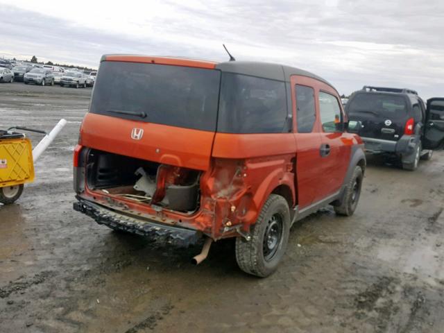 5J6YH28583L006486 - 2003 HONDA ELEMENT EX ORANGE photo 4