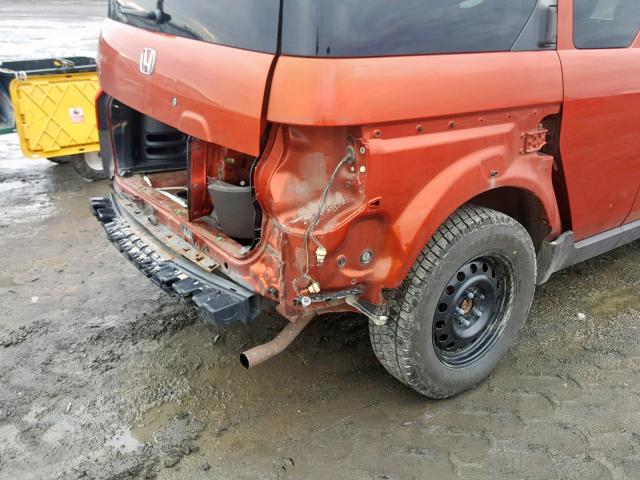 5J6YH28583L006486 - 2003 HONDA ELEMENT EX ORANGE photo 9