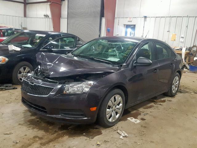 1G1PB5SH4E7445289 - 2014 CHEVROLET CRUZE LS CHARCOAL photo 2