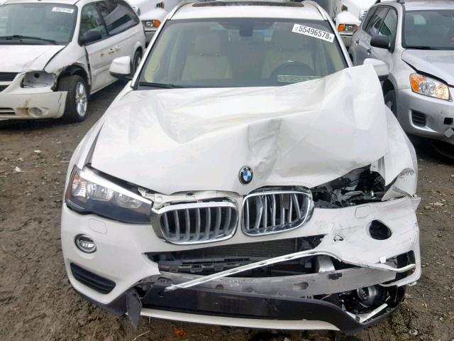 5UXWX9C55F0D51210 - 2015 BMW X3 XDRIVE2 WHITE photo 7