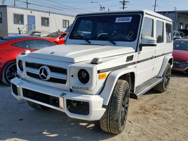 WDCYC3HF2AX182436 - 2010 MERCEDES-BENZ G 550 WHITE photo 2