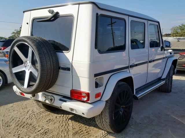 WDCYC3HF2AX182436 - 2010 MERCEDES-BENZ G 550 WHITE photo 4