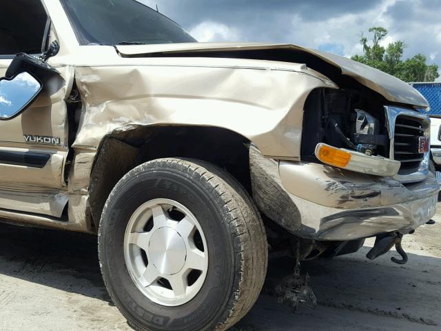 1GKEK13T85J107444 - 2005 GMC YUKON WHITE photo 9