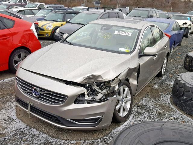 YV126MFK3G1399900 - 2016 VOLVO S60 PREMIE SILVER photo 2