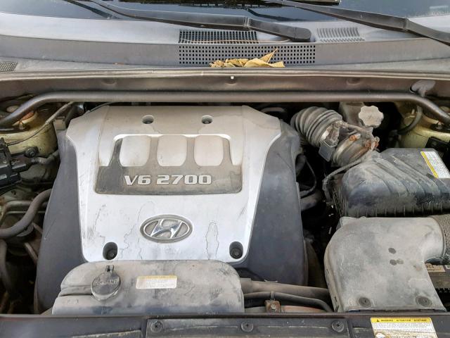 KM8JM12D65U202125 - 2005 HYUNDAI TUCSON GL GREEN photo 7