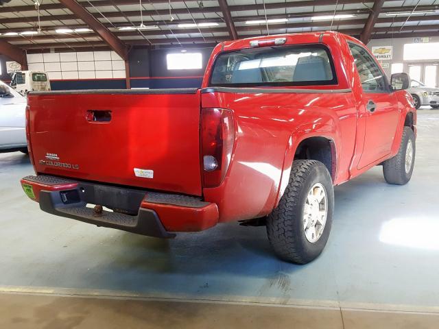 1GCDT149488164923 - 2008 CHEVROLET COLORADO RED photo 4