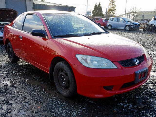 1HGEM22174L066403 - 2004 HONDA CIVIC DX V RED photo 1