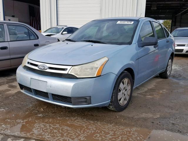 1FAHP34N88W244645 - 2008 FORD FOCUS S/SE BLUE photo 2