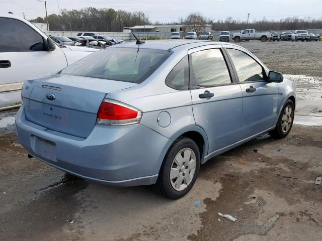 1FAHP34N88W244645 - 2008 FORD FOCUS S/SE BLUE photo 4