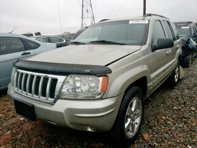 1J4GX58N04C341372 - 2004 JEEP GRAND CHER SILVER photo 2