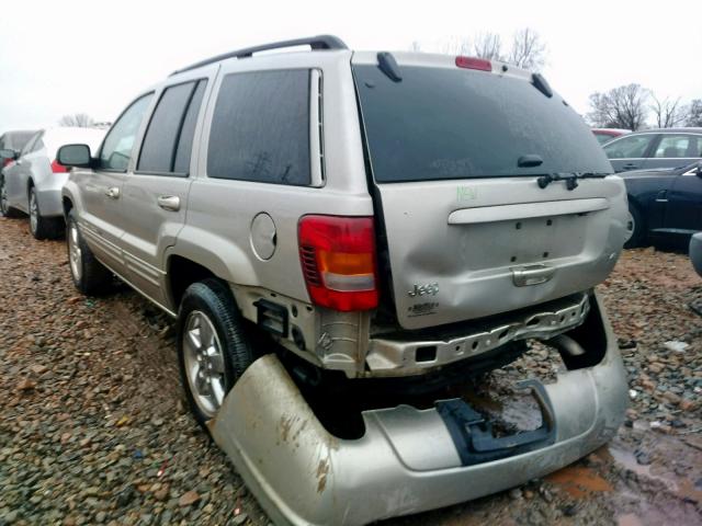 1J4GX58N04C341372 - 2004 JEEP GRAND CHER SILVER photo 3