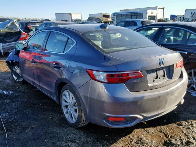 19UDE2F39HA013482 - 2017 ACURA ILX BASE GRAY photo 3