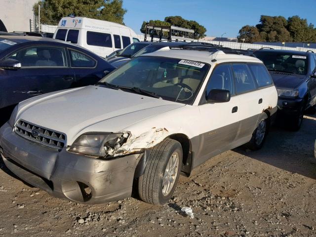 4S3BH665717608548 - 2001 SUBARU LEGACY OUT WHITE photo 2