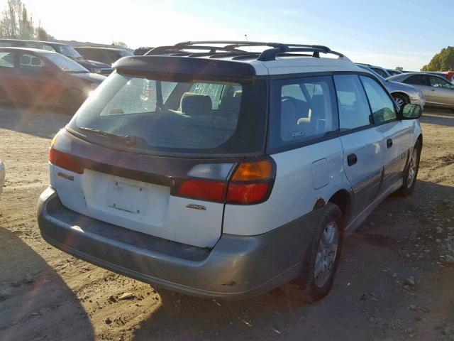 4S3BH665717608548 - 2001 SUBARU LEGACY OUT WHITE photo 4