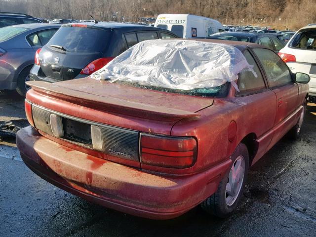 1G3NL12TXTM308607 - 1996 OLDSMOBILE ACHIEVA SC MAROON photo 4