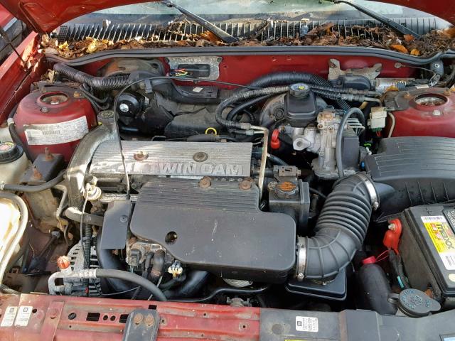 1G3NL12TXTM308607 - 1996 OLDSMOBILE ACHIEVA SC MAROON photo 7