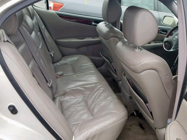 JTHBF30GX36006958 - 2003 LEXUS ES 300 CREAM photo 6