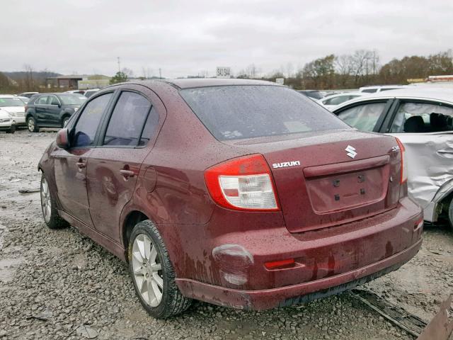 JS2YC414085103863 - 2008 SUZUKI SX4 BURGUNDY photo 3