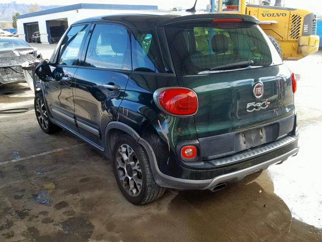 ZFBCFADH0EZ019302 - 2014 FIAT 500L TREKK GREEN photo 3