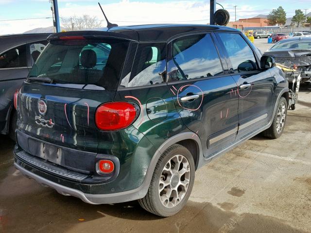 ZFBCFADH0EZ019302 - 2014 FIAT 500L TREKK GREEN photo 4