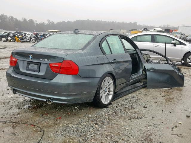 WBAPN7C52BA947986 - 2011 BMW 335 D GREEN photo 4