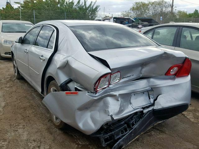 1G1ZC5EU0CF286773 - 2012 CHEVROLET MALIBU 1LT SILVER photo 3