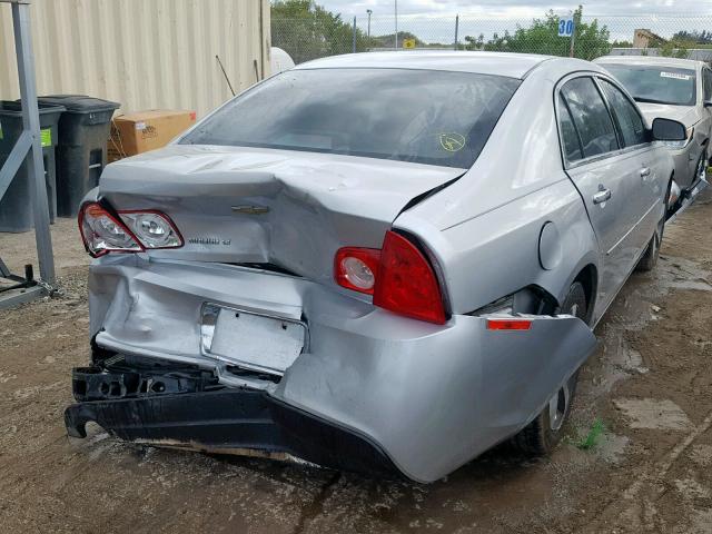 1G1ZC5EU0CF286773 - 2012 CHEVROLET MALIBU 1LT SILVER photo 4