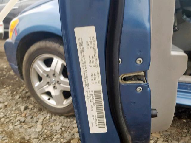 1B3HB48B47D235483 - 2007 DODGE CALIBER SX BLUE photo 10